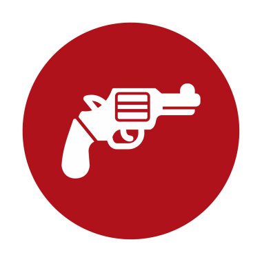 Basit düz silah çizimi tasarımı