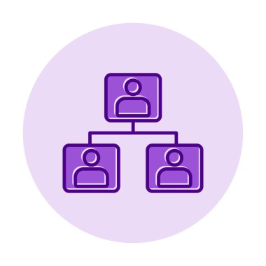 Basit ağ simgesi, vektör illüstrasyonu