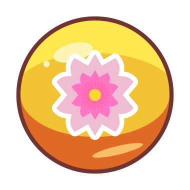 Sakura çiçek simgesi, vektör illüstrasyonu 