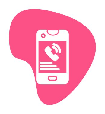 Telefon var. simge vektör illüstrasyon tasarımı