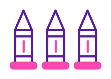 Askeri silah mermileri vektör ikonu. Sembol, logo çizimi. Vektör grafikleri 