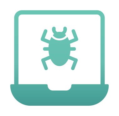 dizüstü bilgisayar simgesi, vektör illüstrasyonu basit tasarım