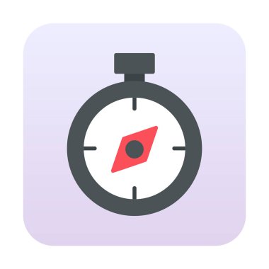  düz pusula ikon vektör illüstrasyon tasarımı