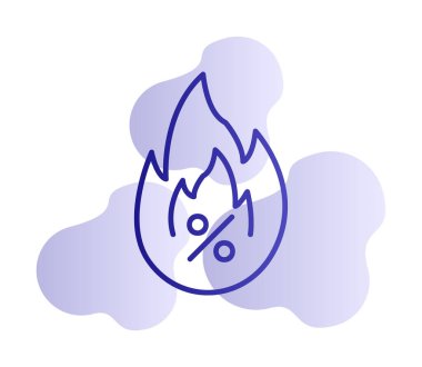 Hot Sale ikon vektör illüstrasyon tasarımı ile yangın