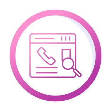 Kişinin vektör çizimi Modern simgeyi ara                            