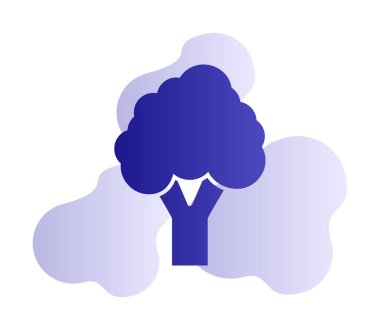 brokoli web simgesi, vektör illüstrasyonu  