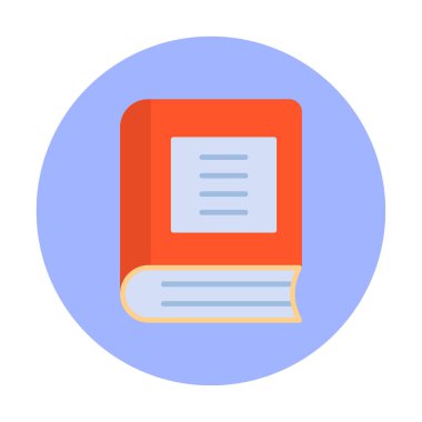 Kitap. Web simgesi basit illüstrasyon