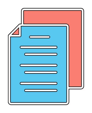 belgelerin vektör çizimi simgesi  