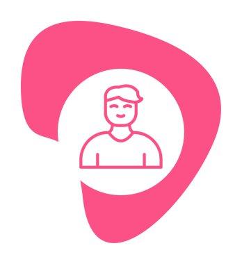 Profil simgesi vektör illüstrasyonu