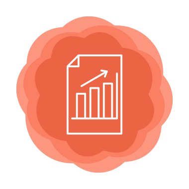 büyüyen grafik, bar grafiği vektör çizimi