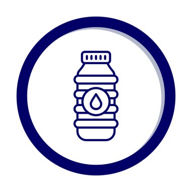 su şişesi simgesi, vektör illüstrasyonu    