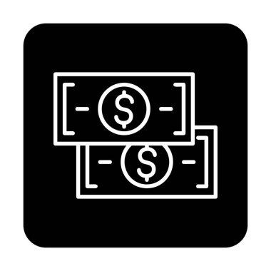 para düz simgesi, vektör illüstrasyonu