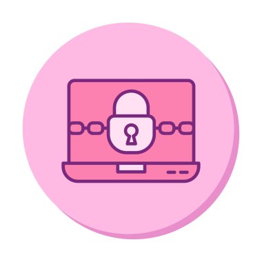 Dolar para birimi ve anahtar simgesi, Fidye yazılımı konsepti, vektör illüstrasyonu  