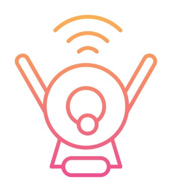 Web Kamerası modern simgesinin vektör illüstrasyonu           