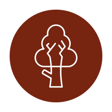 ağaç simgesi basit resimleme