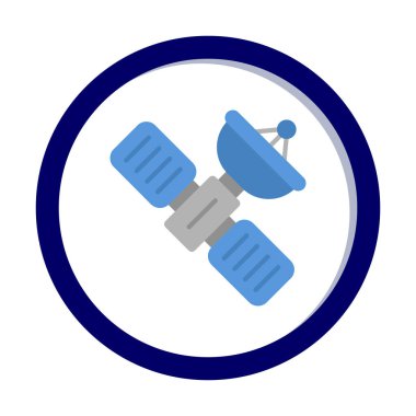 Uydu vektör çizimi, simge ögesi biçimi                     