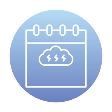 Takvim simgesi, vektör illüstrasyonu basit tasarım