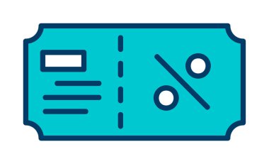 Hediye çeki web simgesi, vektör illüstrasyonu 