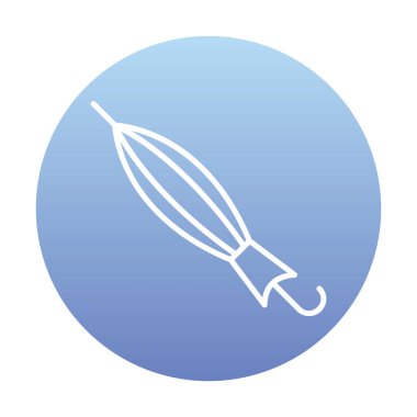 Kapatılan Şemsiye web simgesi, vektör illüstrasyonu