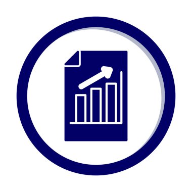 büyüyen grafik, bar grafiği vektör çizimi