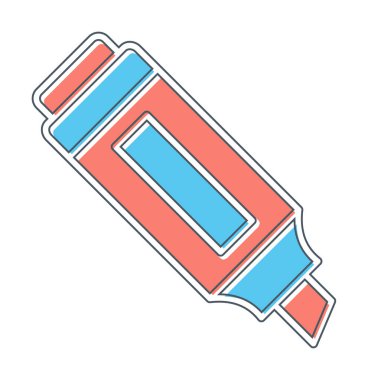 İşaretleyici. Web simgesi basit illüstrasyon                       