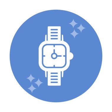 düz saat ikon vektör illüstrasyon tasarımı