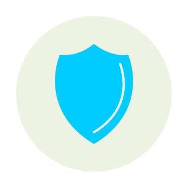 Kalkan düz kutsal kişilerin resmi. Vektör çizim