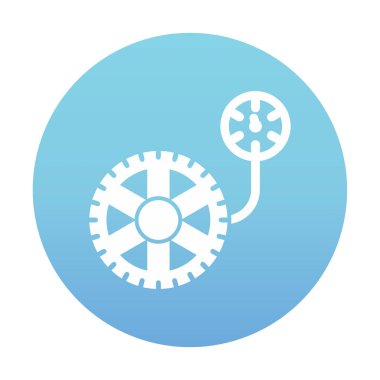 tekerlek basıncı, izole edilmiş simge, otomatik servis, araba tamiri