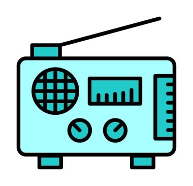 radyo ikonu. özet çizim vektörü 