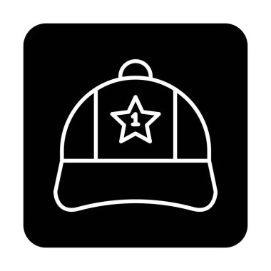 Bir numaralı simge ile kapağın vektör illüstrasyonu 