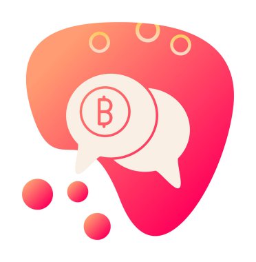 Dolar sembolü vektör çizimi tasarımı ile sohbet et 