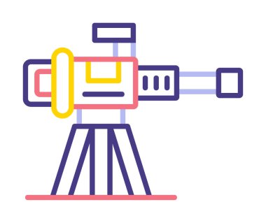 Makine Tüfeği vektör illüstrasyonu