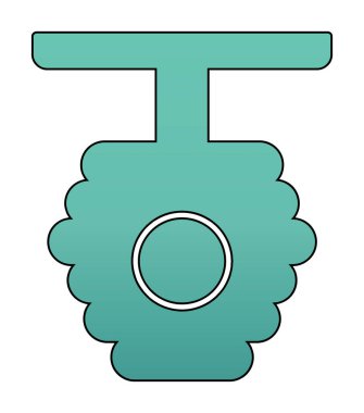 Arı kovanı simgesi vektör illüstrasyonu