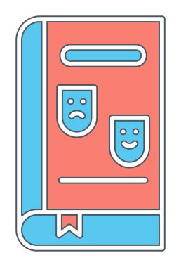 Çizgi Roman simgesi, vektör illüstrasyonu  