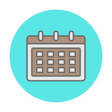 Takvim web simge vektör çizim