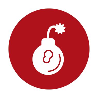 Bomba simgesi vektör illüstrasyonu