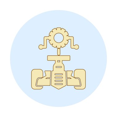 Araba Ayarlama simgesinin vektör illüstrasyonu 