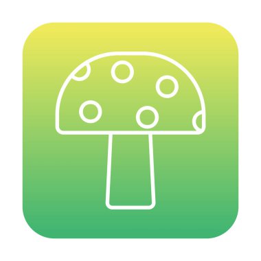 Mushroom icon, vector illustration simple design