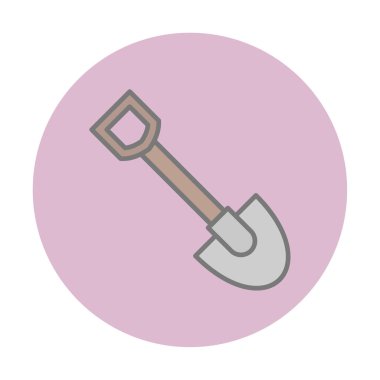 Web simge vektör çizim kürek 