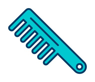 saç tarak ikonu vektör illüstrasyonu 