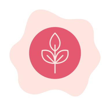 Yaprak logosu tasarımının vektör çizimi. Ekoloji kavramı 