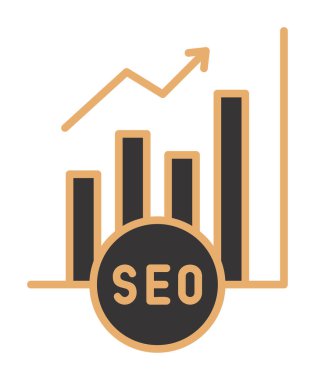 Basit Analitik simge, vektör illüstrasyonu