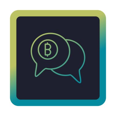 Dolar sembolü vektör çizimi tasarımı ile sohbet et 