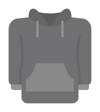 Basit kapüşonlu simge, vektör çizimi