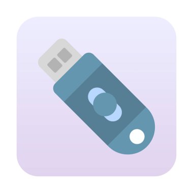 usb flash disk simgesinin vektör çizimi 