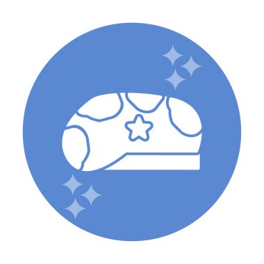 Askeri Şapka ikon vektör illüstrasyonu