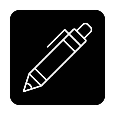 Kalem simgesi, vektör illüstrasyonu. düz tasarım biçimi 