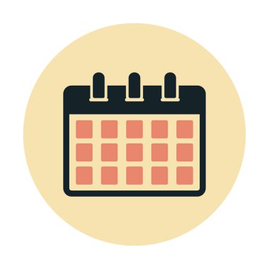 Takvim web simge vektör çizim