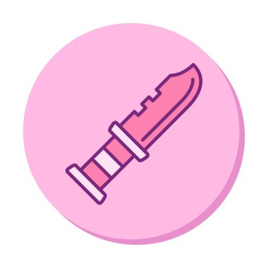 askeri bıçak ikonu vektör illüstrasyon sembolü tasarımı