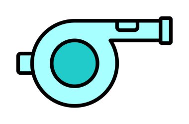 Basit Whistle düz simge tasarımı, vektör, illüstrasyon